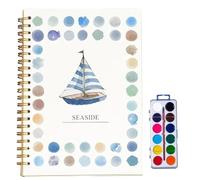 Hugs Garden Watercolor Workbook, Hugs Garden Watercolor Books, Beginner-Friendly Watercolor Workbook, Nature Scenes Paint Set Art Crafts (E)
