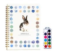 Hugs Garden Watercolor Workbook, Hugs Garden Watercolor Books, Beginner-Friendly Watercolor Workbook, Nature Scenes Paint Set Art Crafts (C)