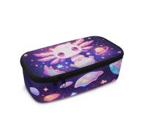 HUGS IDEA Astuccio per bambini di grande capacità con scomparti con cerniera, accessori per la scuola, Axolotl spaziale, Taglia unica, Zaino per la scuola