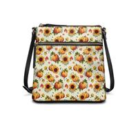 HUGS IDEA Borsa a tracolla autunnale da donna elegante borsa a tracolla grande capacità borsa a tracolla, Raccolta autunnale della zucca, Taglia unica