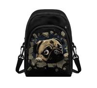 HUGS IDEA Borsa a tracolla da donna, borsa a tracolla leggera con tasche multiple, Grazioso bulldog francese., Taglia unica