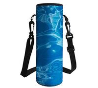 HUGS IDEA Borsa termica in neoprene per bottiglia d'acqua con tracolla, Modello9, L, Elegante