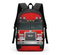 HUGS IDEA Cool 3D Animals Bookbag Dog Face Zaino Scuola Bambini, Camion dei pom