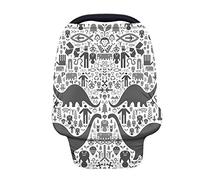 HUGS IDEA Fashion Popolare Retrò Modello Animale Dinosauro Totem Art Tribale Allattamento Della Sciarpa Morbida Traspirante Elastico Copertura 360 Tessuto Ultra-Morbido E Traspirante