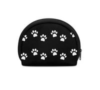 HUGS IDEA Mini portamonete per bambini, ragazzi e ragazze, piccolo semicerchio portamonete per viaggi con cerniera portafoglio, zampe di cane., Taglia unica, Portamonete