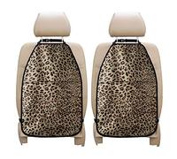 HUGS IDEA Organizzatore per seggiolino auto, motivo leopardato, organizer per sedile posteriore per bambini, impermeabile, 2 pezzi