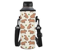 HUGS IDEA Portabottiglie leggero regolabile con tracolla, Pacchetti Capybara, L, Organizer per borse
