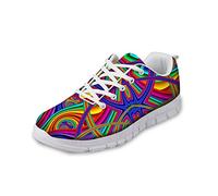 HUGS IDEA Rainbow Color Donna Leggero Running Sneakers Outdoor Sport Walking Tennis Scarpe, (Modello 6.), 39 EU