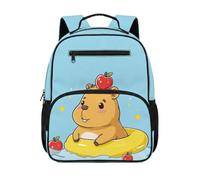 HUGS IDEA Zaino per bambini da 2 a 4 bambini, per asilo nido prescolare, carino 34 cm, per la scuola e la vita quotidiana, Capibara di mele