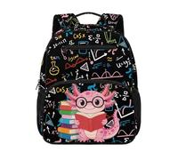 HUGS IDEA Zaino per bambini da 2 a 4 bambini, per asilo nido prescolare, carino 34 cm, per la scuola e la vita quotidiana, Smart Axolotl