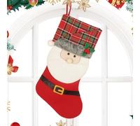 Hugsweet Calze per il Natale,Calza Da Festa Da 47 Centimetri Con Motivo 3D | Sacchetti Riutilizzabili Per Caramelle Di Natale - Adatte Agli Adulti Caramelle Mensola Albero Visualizzazione