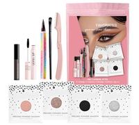 Hugsweet Kit di cosmetici per donne, kit di trucco portatile | Design impermeabile per trucco colorato da donna a 9 pezzi - Cosmetici portatili adatti ai principianti per i viaggi per le festività per