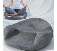 HUGUQING Cuscino Ergonomico In Memory Foam Per Meditazione E Yoga - Seduta Resistente E Non Collapsibile, Adatto Alla Pratica Dello Yoga, Culto E Uso Come Cuscino Comodo Per Pavimenti Grey
