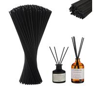 Hugwish 100 Pezzi Bastoncini Lunghi in Fibra per diffusori 30.1cm x3.0mm, midollini per diffusori, Bastoncini per diffusore camomilla per casa ufficio hotel spa olio essenziale (30.1cm x3.0mm)