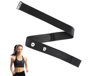 Hugwish Fascia cardio Elastica Regolabile (75 cm a 105 cm) per Bluetooth ANT+ Cardiofrequenzimetro per Garmin, Wahoo, Polar H10 H9 H7, Coospo,Magene, Bryton,LIVLOV, Sensori di distanza da 45 mm (1)