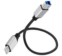 HUHANGGod Cavo da USB C a USB B 3.0, USB 3.1 tipo C a tipo B, connettore plug & play per computer, laptop, stampanti, fax, fotocopiatrice, scanner, disco rigido (0,5 metri)