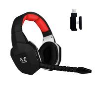 HUHD Cuffie Gaming Wireless per Switch/Ps4/Ps5/PC, 2,4GHz Wireless+Bluetooth,Cuffie da Gaming Senza Filo potenziamento dei bassi, Durata di Oltre 30+ Ore (Silvery)