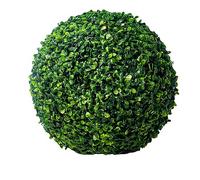 HUHJYUGE Palla di Erba per Pianta Artificiale Tonde 33cm, Realistiche Sfera di Plastica Simulata Verde, Piante a Palla di Erba Non Facile da Sbiadire, Resistente alle Intemperie