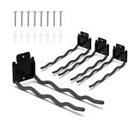 HUHOLE Ganci a onda per garage, confezione da 4 ganci resistenti da parete per garage, 30,5 cm, ganci multiuso per appendere biciclette, sedie, scale, attrezzi da giardino