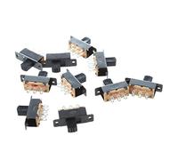 Huhudyy 10 pz SS22F25-G7 2 Posizioni DPDT 2P2T Montaggio a Pannello Mini Interruttore a Slitta Saldatura Lug