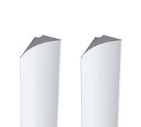 Huhudyy 2 strisce di ritenzione idriche in silicone, barriera per lavello, per piano di lavoro della cucina, bianco, lunghezza 60 cm