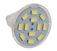 Huhudyy Faretto LED MR11 6W GU4(MR11) 12 SMD 5730 570 DC 12V, bianco