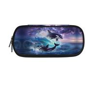 HUIACONG Astuccio per ragazze scuola secondaria astuccio per matite estetico astuccio per bambini, Balena Killer, Taglia unica, Astuccio