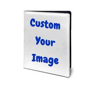 HUIACONG Cartella portadocumenti personalizzabile in pelle PU personalizzata per documenti aziendali formato lettera con portablocco per ricevute e porta carte, per interviste, conferenze