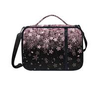 HUIACONG Starry Sakura - Custodia biblica da donna, con tracolla, con manico e tasca con cerniera