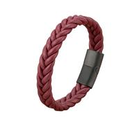 HUIANGLIYG Bracciale Cuoio Uomo,Bracciale da Uomo in Vera Pelle intrecciata, Classico, Fatto A Mano, con intreccio intrecciato, Casual, da Lavoro, con Chiusura Nera, Gioiello Vintage Punk, Affascina