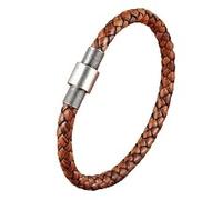 HUIANGLIYG Bracciale Uomo,Bracciale in Pelle intrecciata per Uomo, Unico Nel Suo Genere, Fatto A Mano, con intreccio incrociato, Polsino Singolo Impilabile, Gioiello Vintage Punk Affascinante per Us