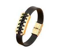 HUIANGLIYG Bracciale Uomo Pelle,Bracciale da Uomo in Vera Pelle intrecciata, con personalità Geometrica, intrecciato, Retrò, Punk, Fatto A Mano, per Coppia, Occasioni Speciali, Amicizia, Regalo, O