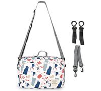 huiba Borsa organizer per bambini | Borsa organizer per passeggino grande capacità per passeggini - Borsa per pannolini, portabottiglie, tasca per telefono