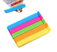 huiba Clip per sacchetti alimentari - 5 sigillatrici portatili per patatine,Pinze per pane per sacchetti per snack, sacchetti per cereali, alimenti freschi surgelati, prodotti da forno, sacchetti