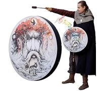 huiba Mano,Tamburo con struttura in legno 10'' con bellissimi suoni | Forniture strumentali affidabili per musica spirituale, riflessione, meditazione, Yoga, guarigione del suono