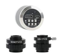 HUIBBGO Accessori per microscopio da Laboratorio 4K 2K 48MP 55MP Videocamera Digitale HDMI USB Lente d'Ingrandimento per Stereo+SZM CTV Adattatore Obiettivo 1/2 1/3 Cmount per microscopio