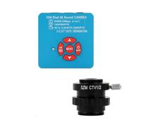 HUIBBGO Accessori per microscopio da Laboratorio 4K 2K 48MP 55MP Videocamera Digitale HDMI USB Lente d'Ingrandimento per Stereo+SZM CTV Adattatore Obiettivo 1/2 1/3 Cmount per microscopio