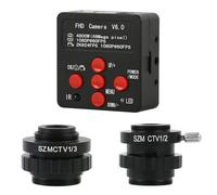 HUIBBGO Accessori per microscopio da Laboratorio 4K 2K 48MP 55MP Videocamera Digitale HDMI USB Lente d'Ingrandimento per Stereo+SZM CTV Adattatore Obiettivo 1/2 1/3 Cmount per microscopio