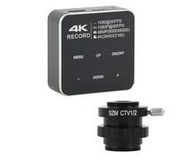 HUIBBGO Accessori per microscopio da Laboratorio 4K 2K 48MP 55MP Videocamera Digitale HDMI USB Lente d'Ingrandimento per Stereo+SZM CTV Adattatore Obiettivo 1/2 1/3 Cmount per microscopio