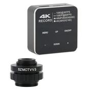 HUIBBGO Accessori per microscopio da Laboratorio 4K 2K 48MP 55MP Videocamera Digitale HDMI USB Lente d'Ingrandimento per Stereo+SZM CTV Adattatore Obiettivo 1/2 1/3 Cmount per microscopio