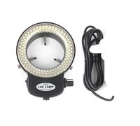 HUIBBGO Accessori per microscopio da Laboratorio: Anello Luminoso a 144 LED per miniscopio, Lampada Regolabile per Corrente alternata 110V-220V.