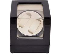 HUIBBGO Carica Orologi, Carica Orologi 2 Orologi Carica Orologi, Scatola Carica Orologi Motore Orologi Automatici Custodie Orologi Scatole Carica Orologi Espositore Conservazione Nero