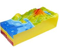 HUIBBGO Eruzione vulcanica Modello di eruzione vulcanica Geologia e geomorfologia Strumento didattico di Geografia Ausili didattici per l'eruzione di Lava Modello di Vulcano - Struttura VU