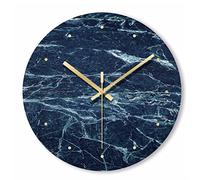 HUIBBGO Orologio da Parete in Marmo, Orologio al Quarzo Muto, Ornamento, Ristorante, Soggiorno, Orologio da Parete Circolare, Arredamento per la casa, Talla nica