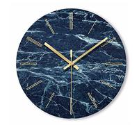 HUIBBGO Orologio da Parete in Marmo, Orologio al Quarzo Muto, Ornamento, Ristorante, Soggiorno, Orologio da Parete Circolare, Arredamento per la casa, Talla nica