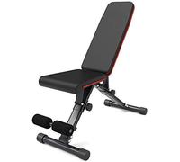 HUIBBGO Panche per Pesi Sgabello con manubri Pieghevole Tavolo supino Attrezzatura Fitness Multifunzionale Resistente e Durevole capacità 300 kg