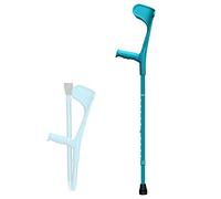 HUIBBGO Stampella da avambraccio, stampella Pieghevole in Alluminio, stampella Regolabile in Altezza per Adulti, per Adulti e Bambini con Altezze da 4'7" a 6'1", Nero/Rosa/Blu