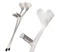 HUIBBGO Stampelle da avambraccio, 1 Paio, stampelle da Passeggio per utenti Alti da 140 a 185 cm, stampelle Pieghevoli e Leggere con Polsino, per ausilio alla Mobilità in Caso di infortuni