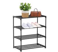 HUIBOHOU Scarpiera piccola impilabile, per riporre le scarpe, sottile, per corridoio, camera da letto, montaggio rapido, salvaspazio (4 livelli)