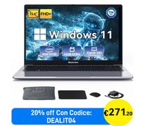 Huidun HiBook 6 Laptop 15,6" Intel N150 16GB 256GB SSD Win 11 Notebook W/ Mouse